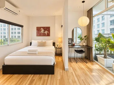 Ein-Schlafzimmer-Apartment mit Stadtblick — Jazz Living - Tropical Apartment 5 minutes walk from landmark 81